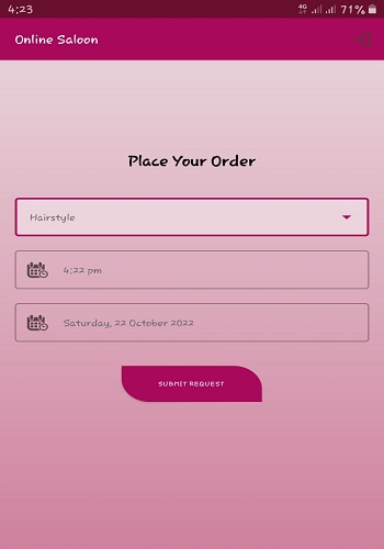 User Place Order